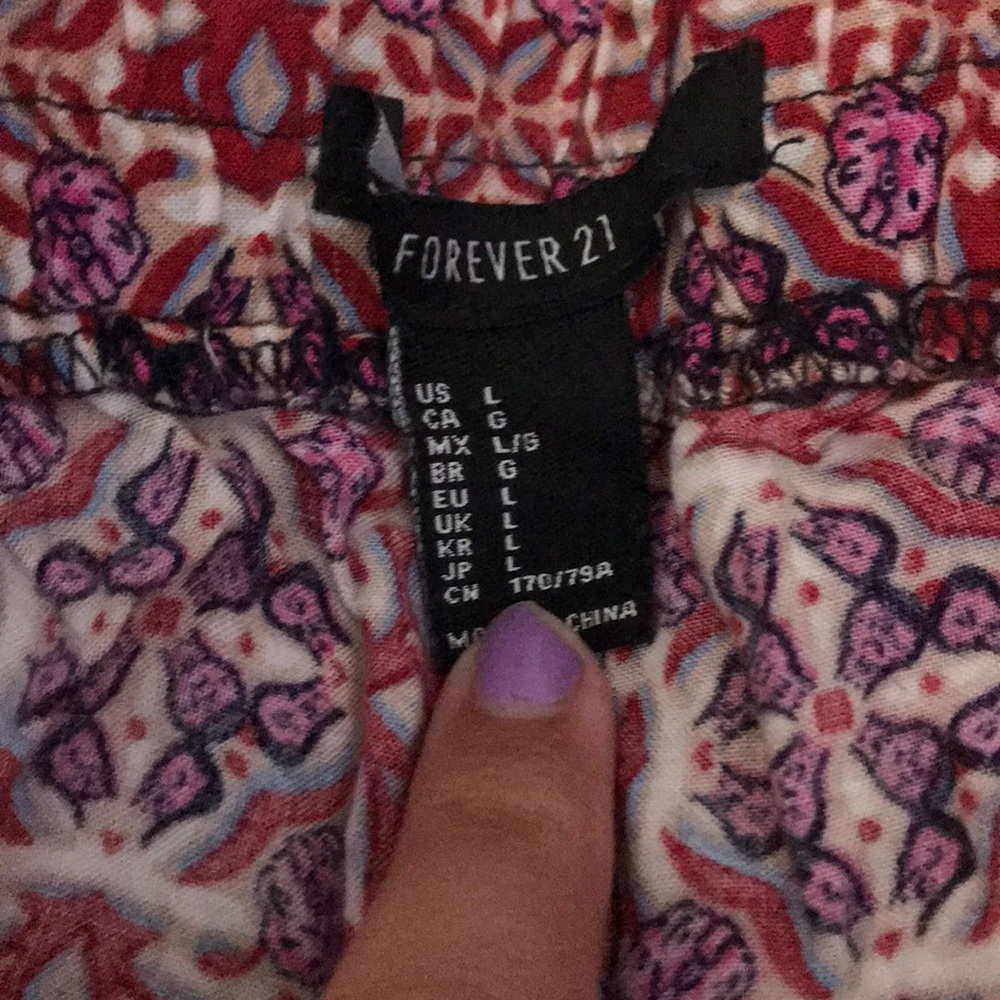 Patterned Flowy Pants - image 2